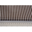 Cotton 100% double-sided, 5mm vichy check, brown