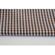 Cotton 100% double-sided, 5mm vichy check, brown