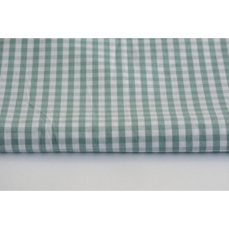 Cotton 100% double-sided, 5mm vichy check, sage No.2