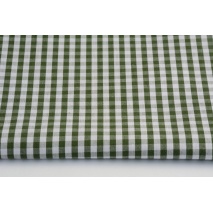 Bawełna 100% kratka vichy 5mm, dwustronna, ciemna zieleń nr 2