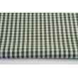 Cotton 100% double-sided, 5mm vichy check, dark green No.2