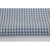 Bawełna 100% kratka vichy 5mm, dwustronna, jeans nr 2
