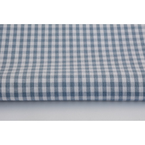 Bawełna 100% kratka vichy 5mm, dwustronna, jeans nr 2