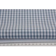 Bawełna 100% kratka vichy 5mm, dwustronna, jeans nr 2