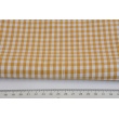 Bawełna 100% kratka vichy 5mm, dwustronna, musztardowa nr 2