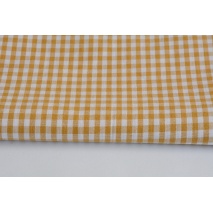 Bawełna 100% kratka vichy 5mm, dwustronna, musztardowa nr 2