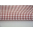 Cotton 100% double-sided, 5mm vichy check, dusty pink No.2
