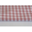 Cotton 100% double-sided, 10mm vichy check, dusty pink No.2