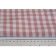 Cotton 100% double-sided, 10mm vichy check, dusty pink No.2