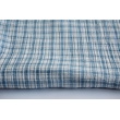 Double gauze cotton muslin, blue check pattern