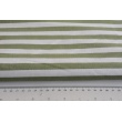French terry, 1 cm stripes, eucalyptus color