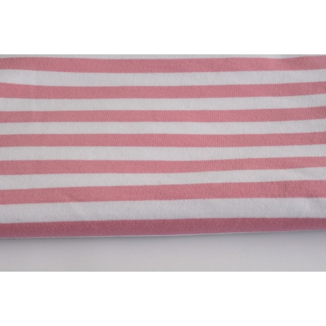 French terry, 1 cm stripes, lipstick pinkcolor