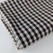 Cotton 100% double-sided, 5mm vichy check, brown