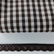 Cotton 100% double-sided, 5mm vichy check, brown