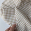 Cotton 100% double-sided sand vichy check 5mm