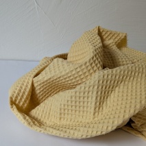 Cotton 100%, waffle butter yellow H