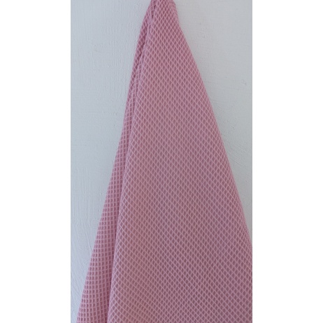 Cotton 100%, waffle pink H