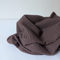 Cotton 100%, waffle cool brown H