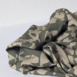 Viscose with a khaki-tone print