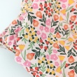 Quilted Cotton Fabric – Floral on Pink / Colorful Plaid