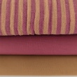Cotton muslin, double-sided lipstick pink-caramel stripes
