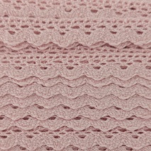 Cotton lace 15mm, light pink
