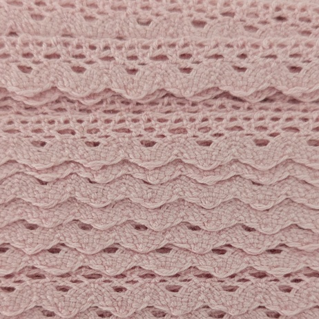 Cotton lace 15mm, light pink