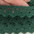 Cotton lace 15mm, dark green