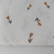 Cotton muslin, Caramel tulips on a cream background