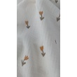 Cotton muslin, Caramel tulips on a cream background