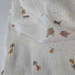 Cotton muslin, Caramel tulips on a cream background