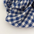 Bawełna 100% kratka vichy 1cm, seersucker, chabrowa