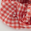 Cotton Vichy Check Seersucker – 1 cm, Coral