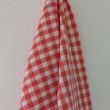 Bawełna, kratka vichy 1cm, seersucker, koralowa