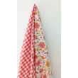 Cotton Vichy Check Seersucker – 1 cm, Coral