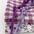 Cotton Vichy Check Seersucker – 1 cm, Violet