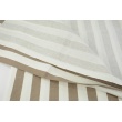 Decorative fabric, 100% cotton, 2.3cm cream-cocoa stripes, 280cm