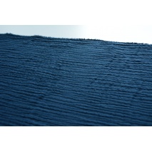 Double gauze 100% cotton plain navy II quality