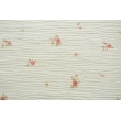 Double gauze 100% cotton retro roses on a vanilla background DC