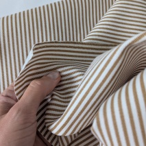 Canvas – Beige and White Stripes, 280 g/m²