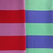 Decorative cotton fabric with 5 cm pink-red stripes