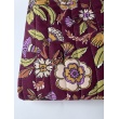 Quilted Cotton Fabric – Floral on Burgundy/ Floral on Khaki