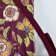 Quilted Cotton Fabric – Floral on Burgundy/ Floral on Khaki
