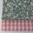 Cotton 100% double-sided, 1cm vichy check, smoky pink