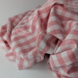 Cotton 100% double-sided, 1cm vichy check, smoky pink