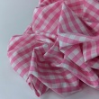 Cotton 100% double-sided, 1cm vichy check, smoky pink