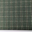 Decorative cotton, green checkered pattern