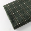 Decorative cotton, green checkered pattern