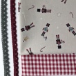 Cotton 100%, poplin, nutcracker on a greige background