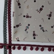 Cotton 100%, poplin, nutcracker on a greige background